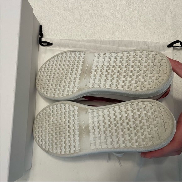 Isabel Marant White and Pink Lightning Sneakers